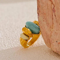Amazonite "Tianhe" Ring for Communication & Confidence  by Raw Spiritual