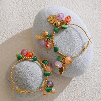 Aventurine & Agate Earrings for Luck & abundance  by Raw Spiritual