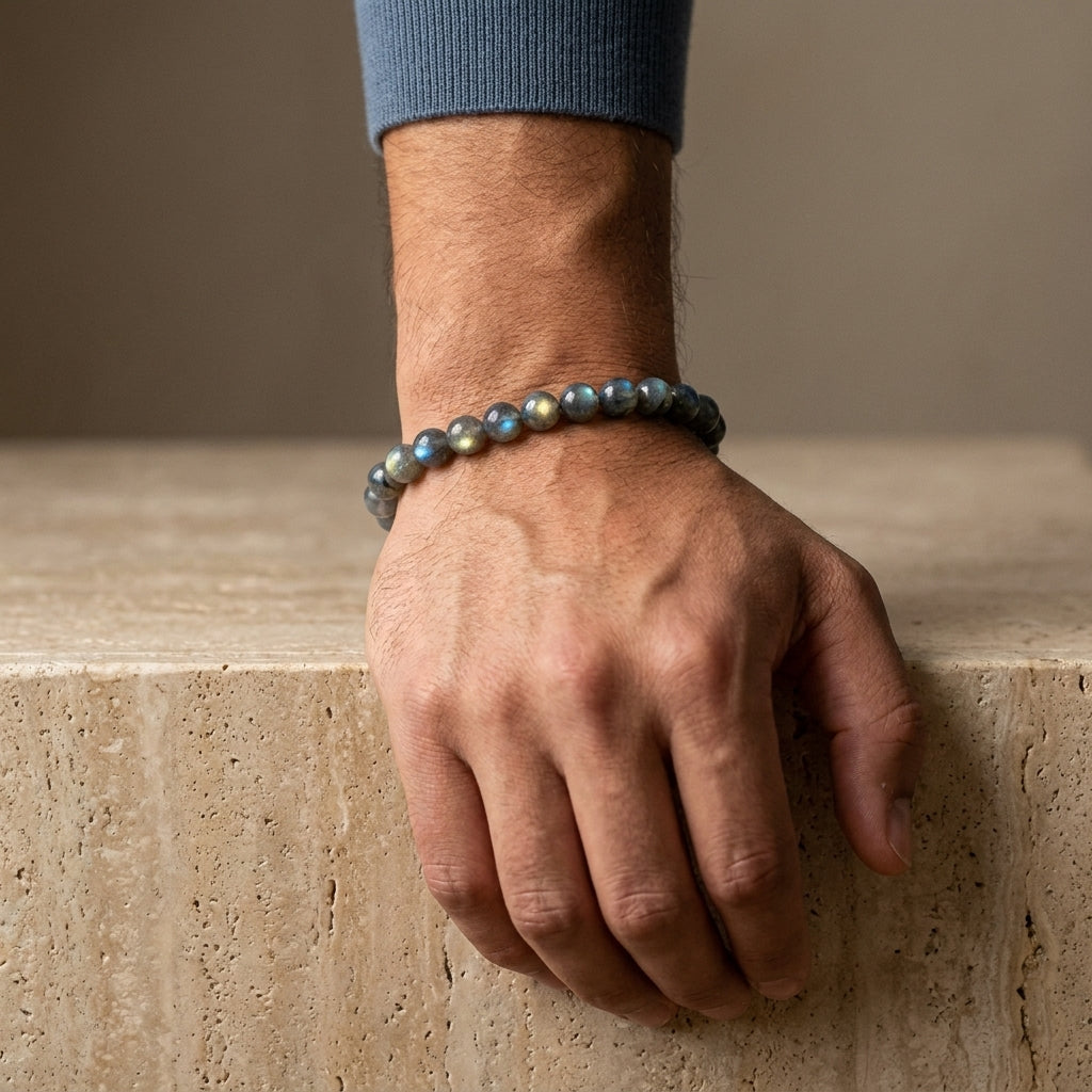 Labradorite Bracelet for Transformation & Spiritual growth - Lifestyle Male
