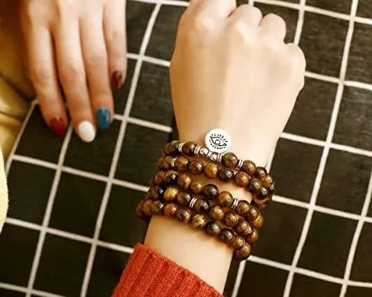 Picasso Jasper 108 Bead Rosary Necklace Bracelet for Creativity Yiwu Shanmei Jane