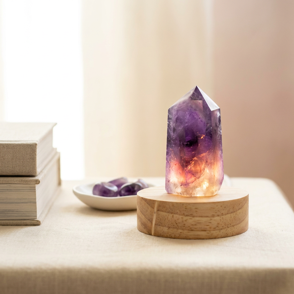 Amethyst Lamp - Lifestyle