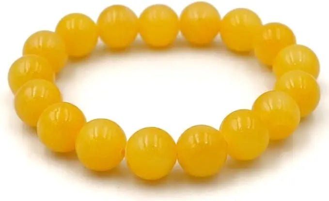 Yellow Jade Bracelet for Positivity & Abundance Yiwu Shanmei Jane
