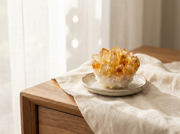 Citrine Cluster for Abundance - Lifestyle