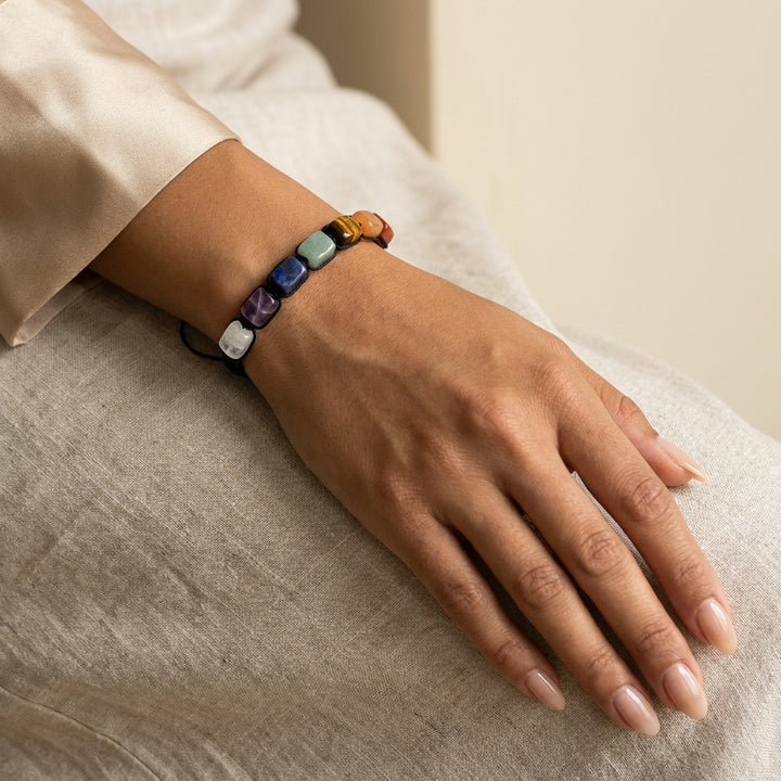 Seven Chakra Bracelet for Chakra Balancing - Lifestyle Female