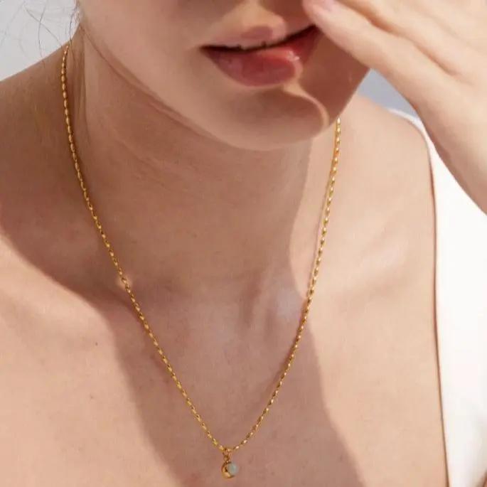 Aventurine Pendant Necklace for Abundance & Prosperity  by Raw Spiritual