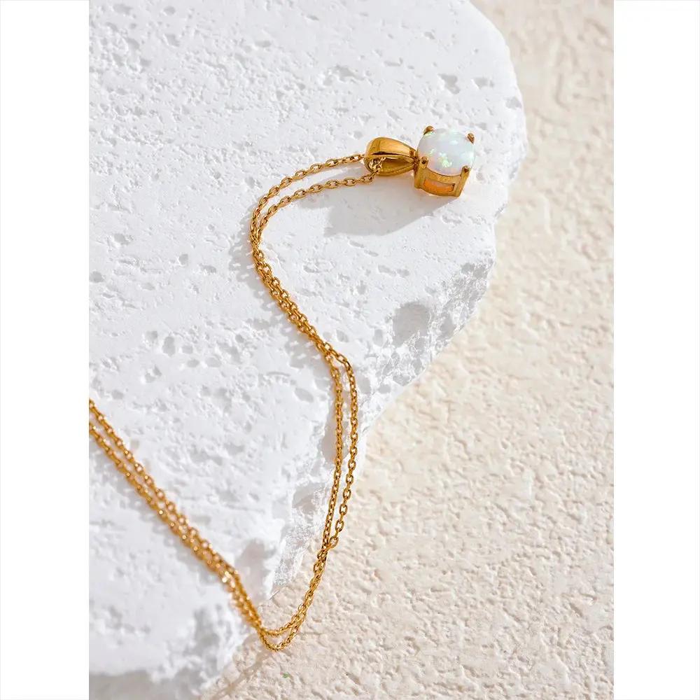 Opal Pendant Necklace for Balance & Creativity  by Raw Spiritual