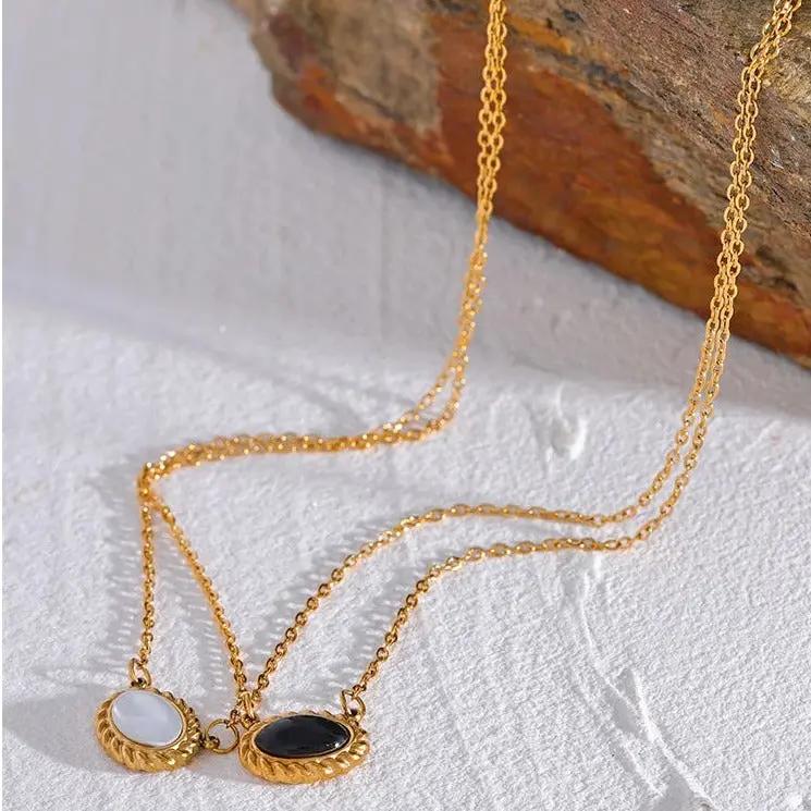 Black Agate (Haqik) Pendant for Growth & Prosperity  by Raw Spiritual