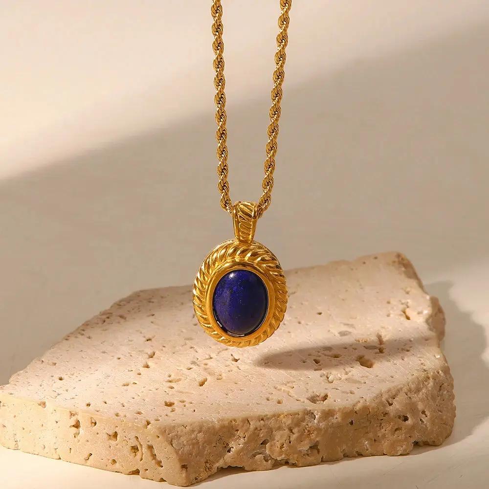 Lapis Lazuli Pendant Necklace for Wisdom  by Raw Spiritual