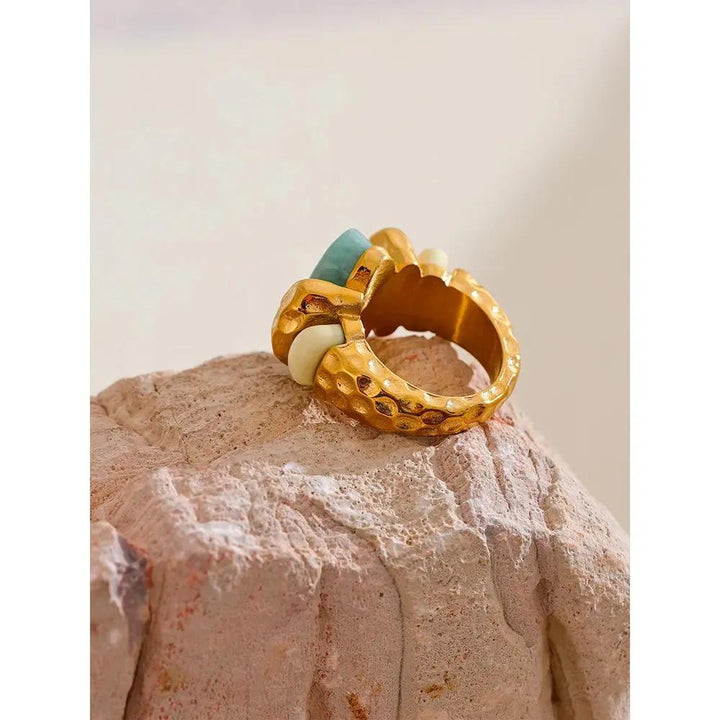 Amazonite "Tianhe" Ring for Communication & Confidence  by Raw Spiritual