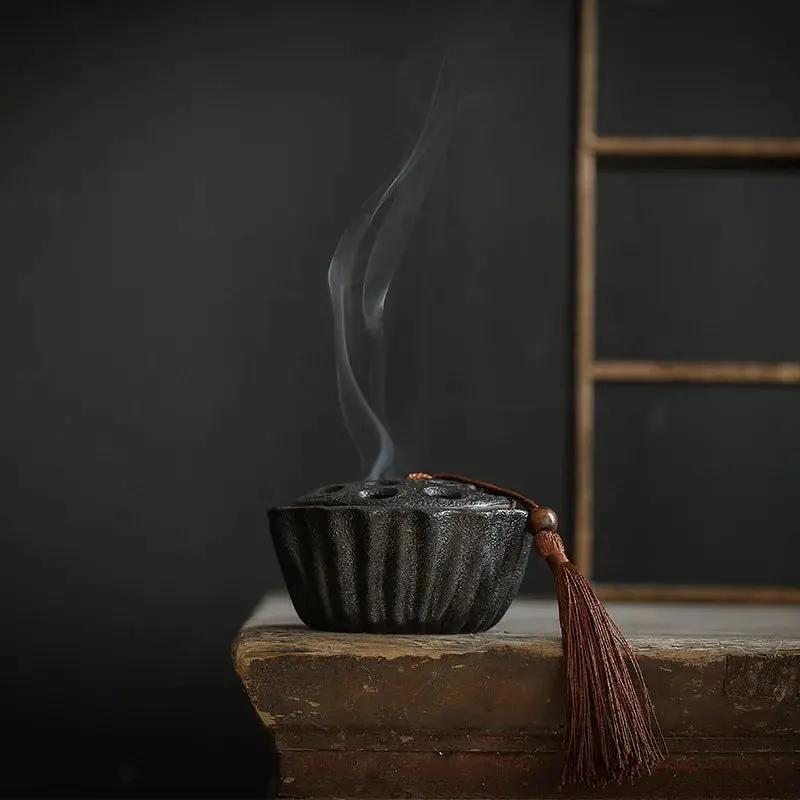 Incense Burner Lotus Pod Design  by Raw Spiritual