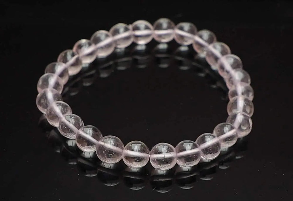 Clear Quartz (Sphatik) Bracelet for Clarity & Manifestation Om Rudraksha Haridwar