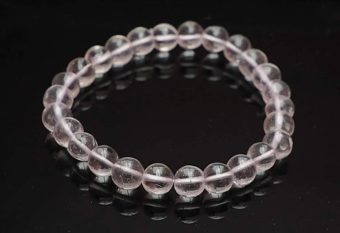 Clear Quartz (Sphatik) Bracelet for Clarity & Manifestation Om Rudraksha Haridwar