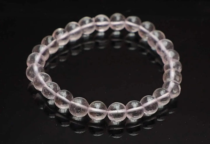 Clear Quartz (Sphatik) Bracelet for Clarity & Manifestation Om Rudraksha Haridwar