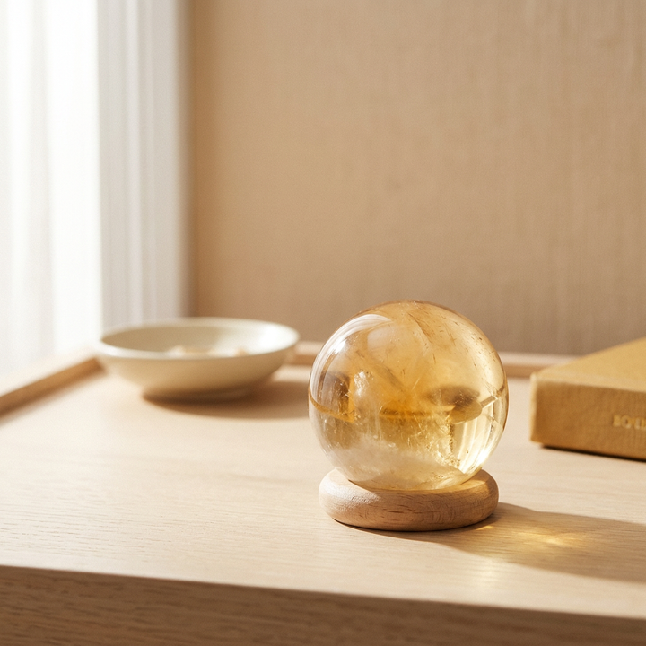 Citrine Sphere for Prosperity - Lifestyle
