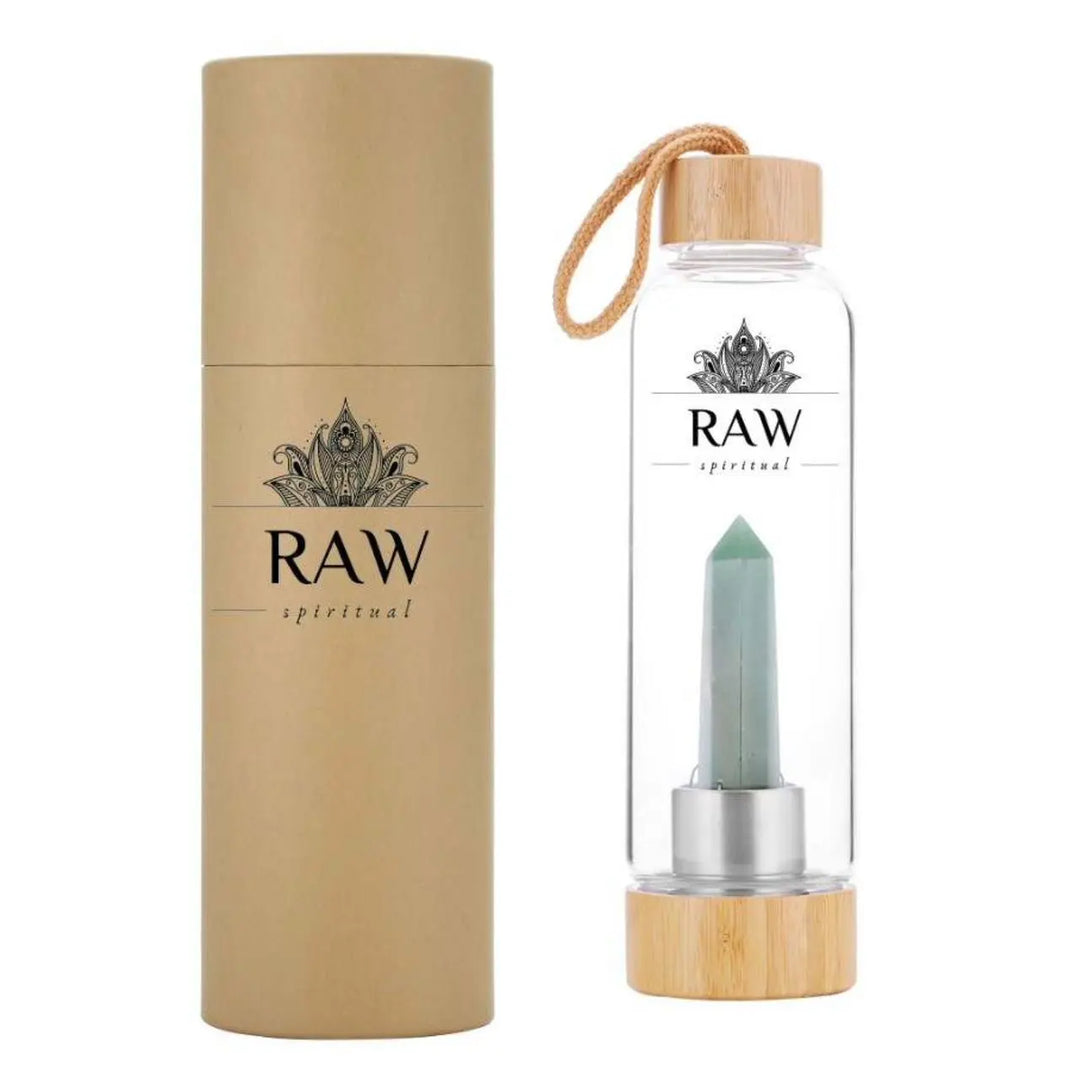 Aventurine Water Bottle for Abundance & Luck Yiwu Shanmei Jane