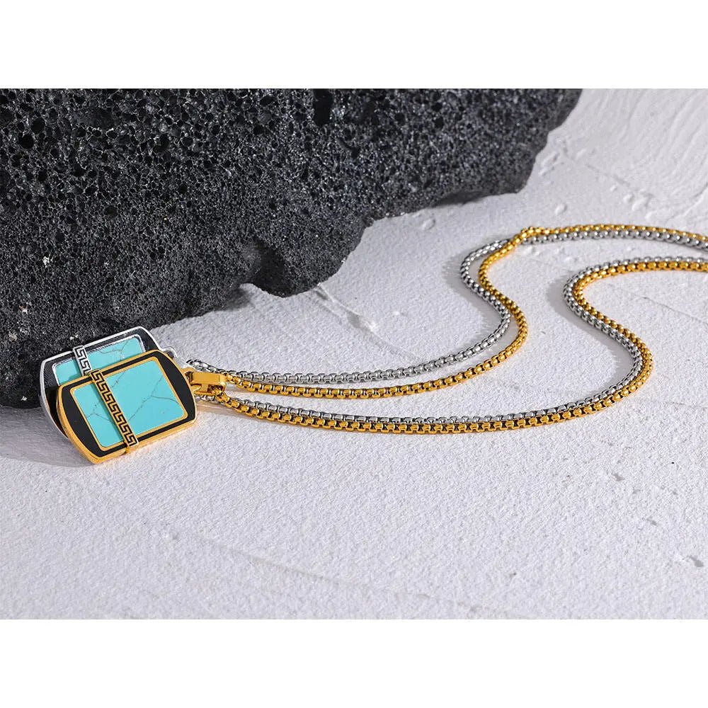 Turquoise Pendant Necklace for Healing & Spiritual Growth Yiwu Jinyou VIMI