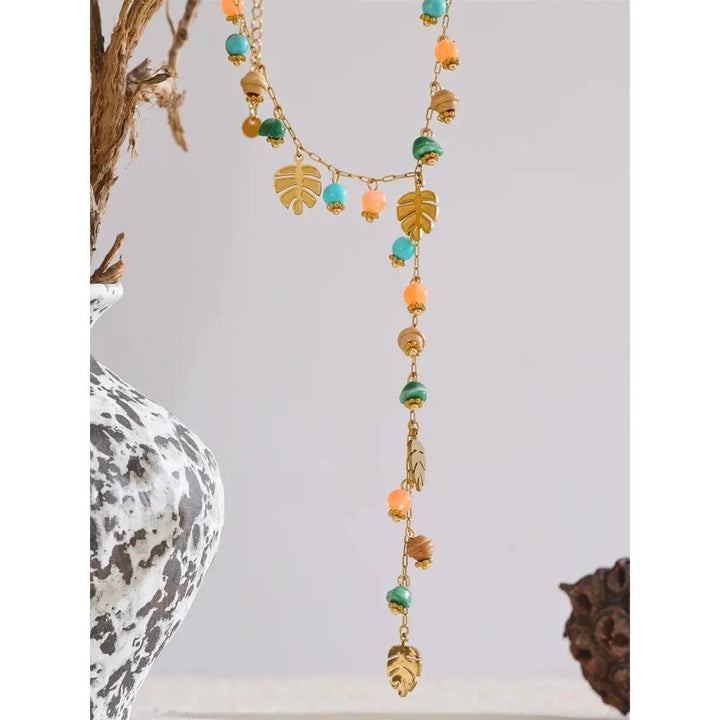 Aventurine & Agate Necklace for Luck & Abundance  by Raw Spiritual