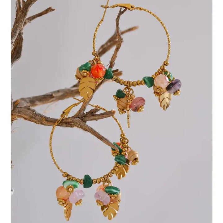 Aventurine & Agate Earrings for Luck & abundance  by Raw Spiritual