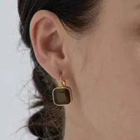 Cat’s eye Opal Earrings for Prosperity & Clarity  by Raw Spiritual