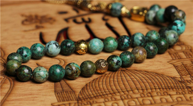 African Turquoise Misbaha - Raw Spiritual UAE