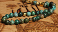 African Turquoise Misbaha 33 Beads  by Raw Spiritual