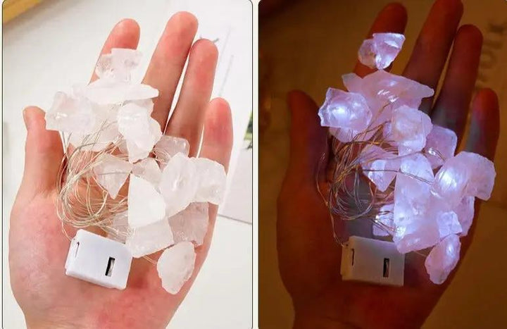 Rose Quartz String Lights for Love  by Raw Spiritual