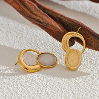 Cat's Eye Earrings for Abundance & Clarity  by Raw Spiritual