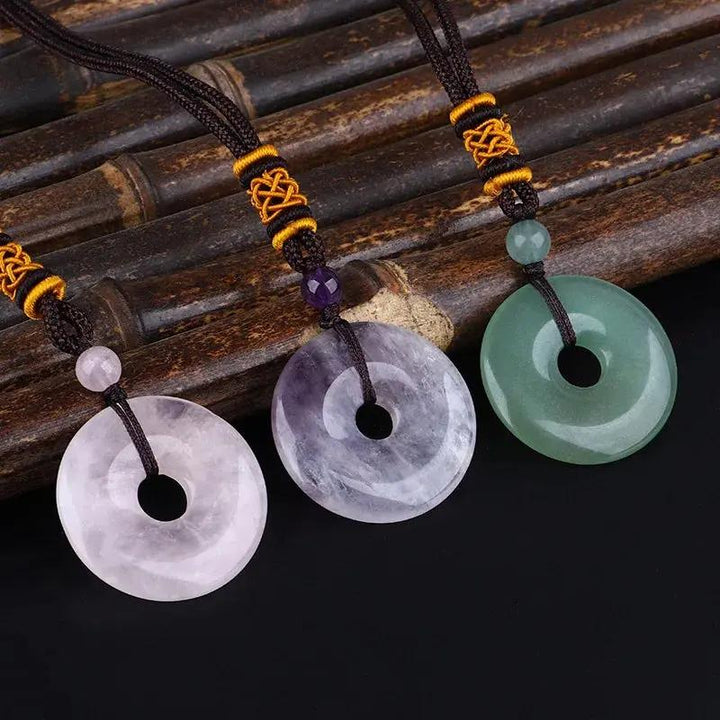 Aventurine Donut Pendant for Prosperity  by Raw Spiritual