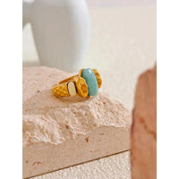 Amazonite "Tianhe" Ring for Communication & Confidence  by Raw Spiritual