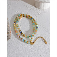 Aventurine, Citrine, Aquamarine Necklace for Abundance & Success  by Raw Spiritual