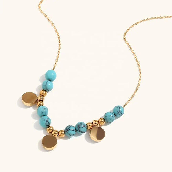 Turquoise Evil Eye Nazar Necklace for Protection  by Raw Spiritual