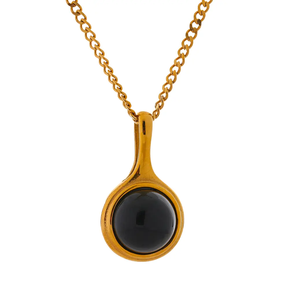 Black Obsidian Necklace for Self Growth & Protection Yiwu Jinyou VIMI