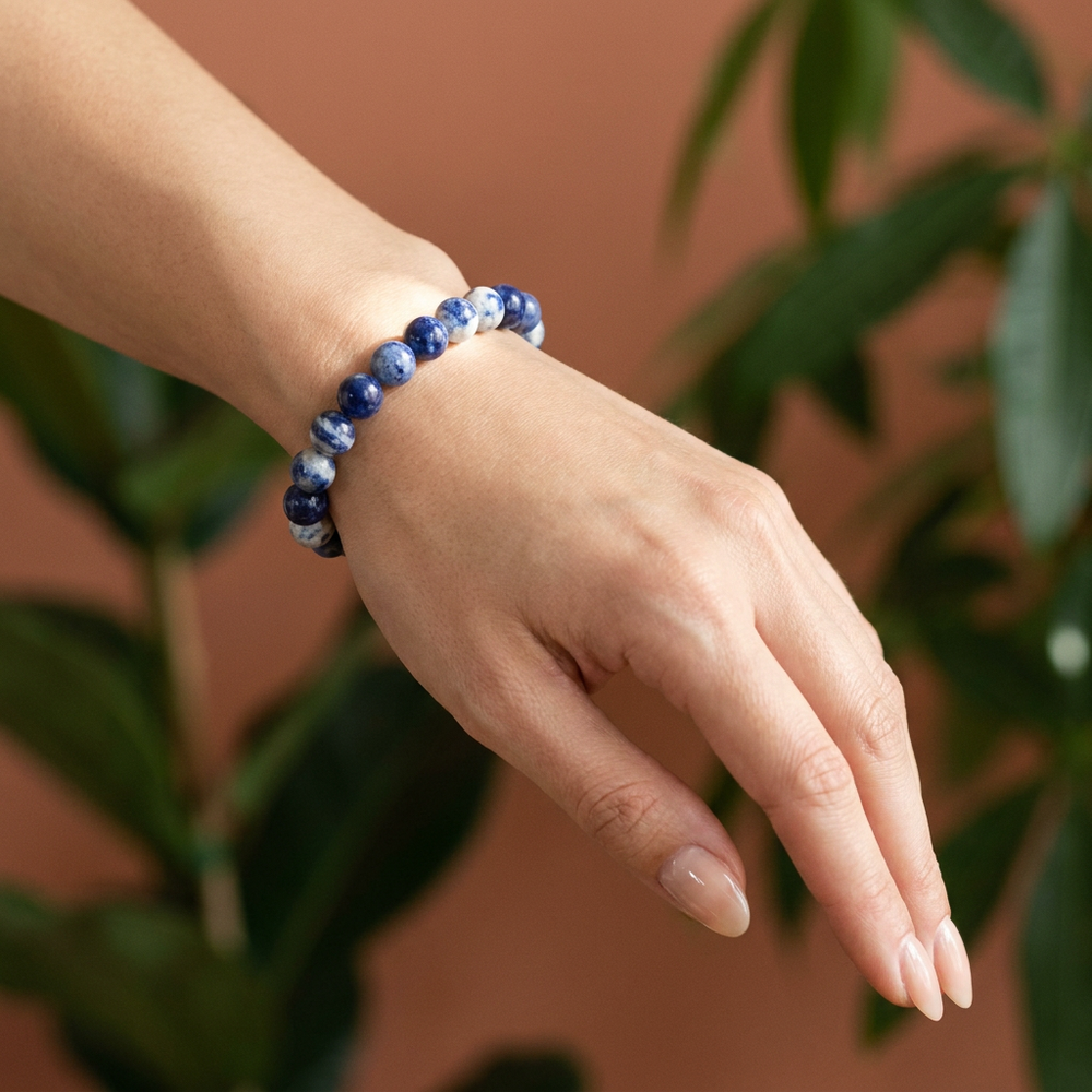 Sodalite Bracelet for Emotional Balance & Awareness - Lifestyle F