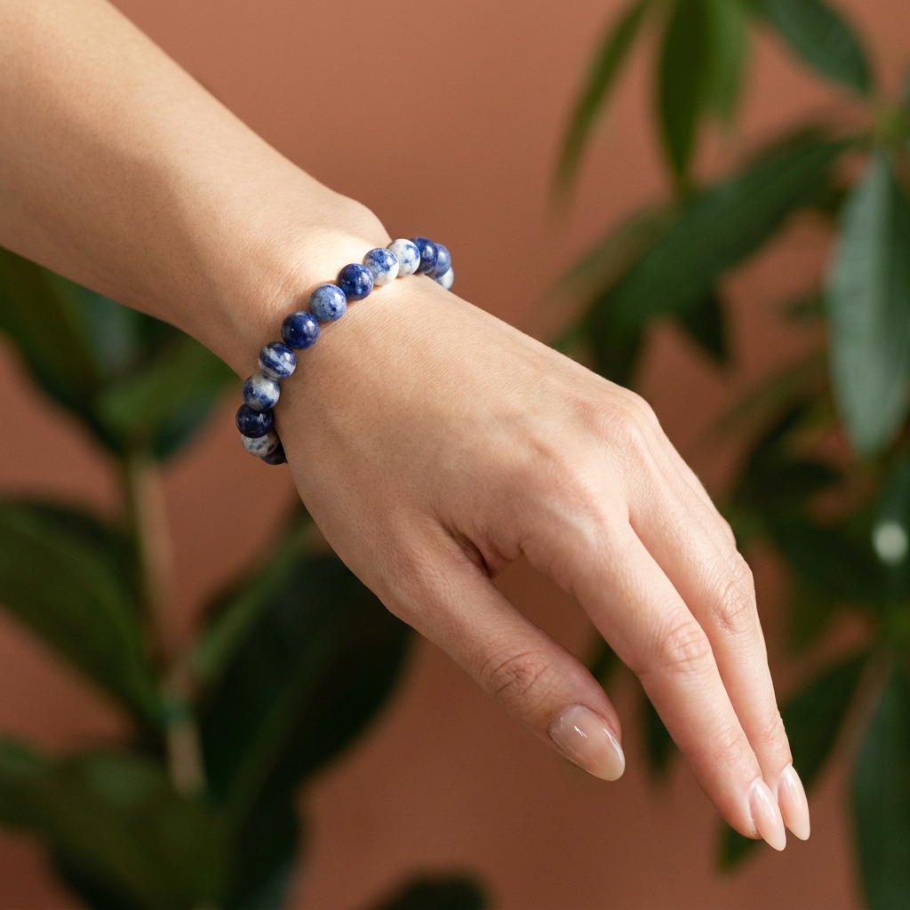 Sodalite Bracelet for Emotional Balance & Awareness - Lifestyle F