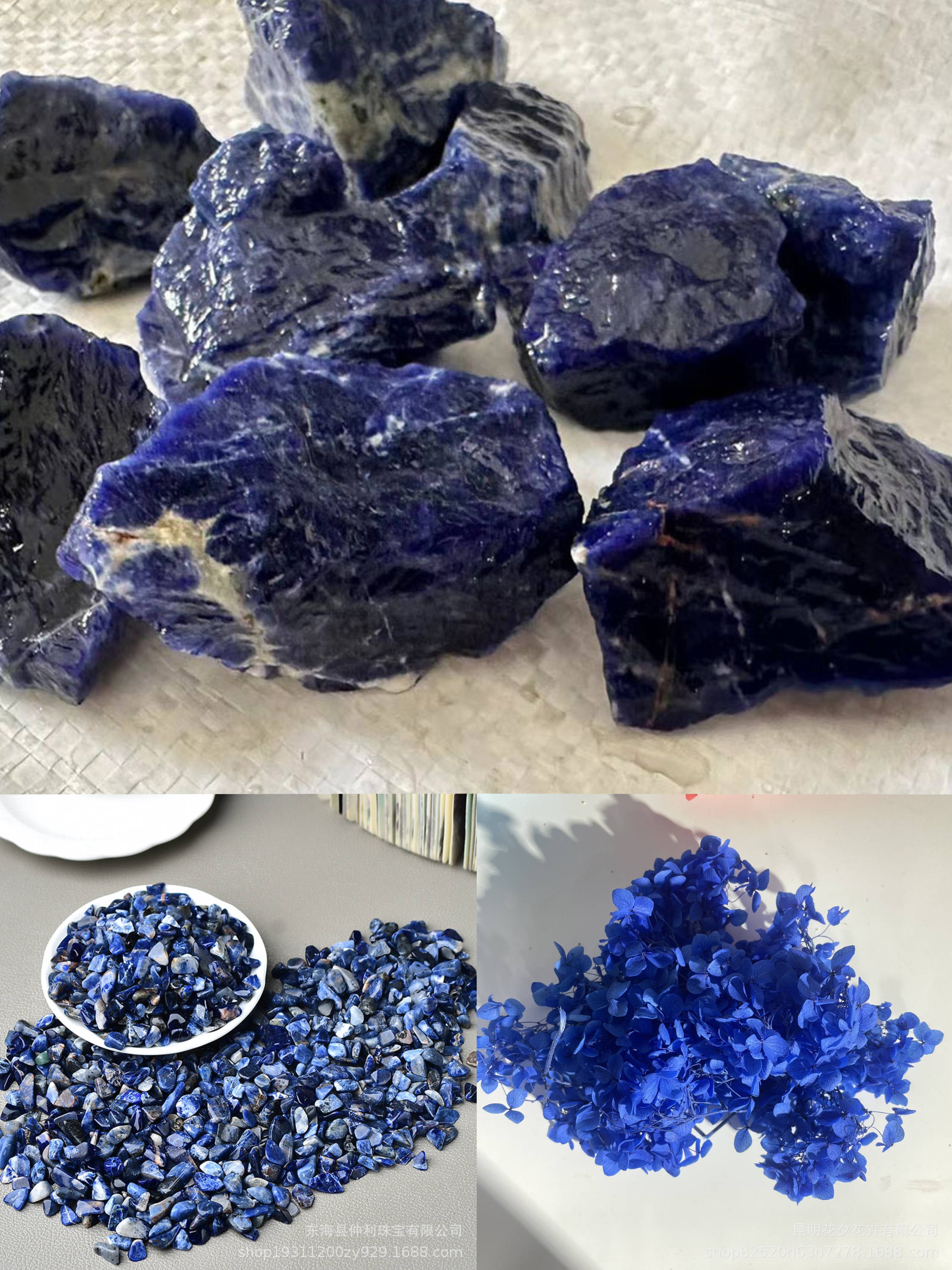 Lapis Lazuli Aromatherapy Crystal Candle for Wisdom