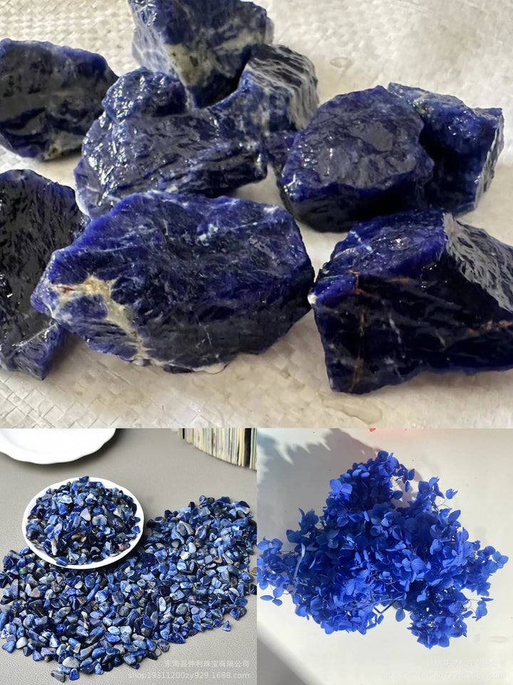 Lapis Lazuli Aromatherapy Crystal Candle for Wisdom Yiwu Yi Sheng Nathan Wu