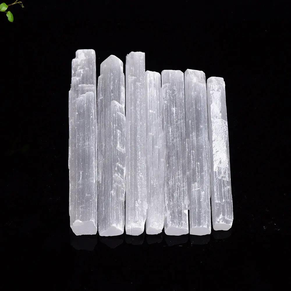 Selenite Wand for Purification  by Raw Spiritual