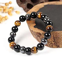 Tiger Eye, Black Onyx & Hematite - Tripple Protection Bracelet Yiwu Shanmei Jane