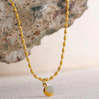 Aventurine Pendant Necklace for Abundance & Prosperity  by Raw Spiritual