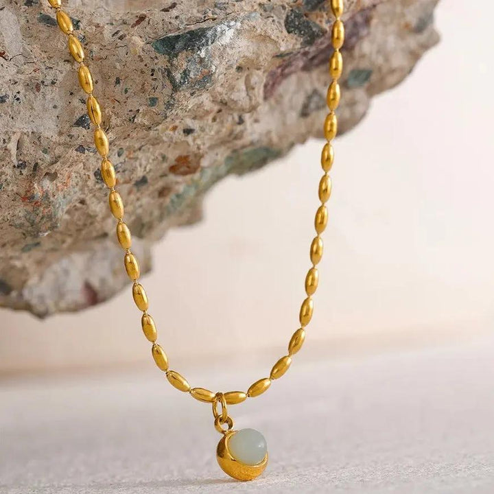 Aventurine Pendant Necklace for Abundance & Prosperity  by Raw Spiritual