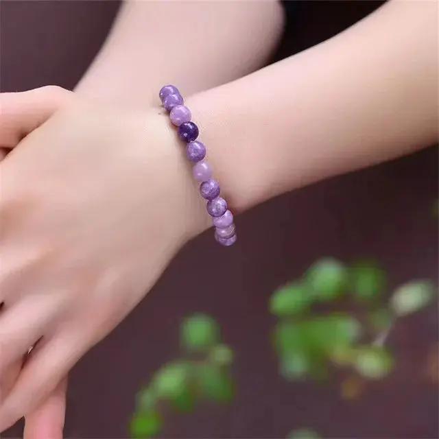 Lepidolite Bracelet for Healing & Stress Relief - Raw Spiritual UAE