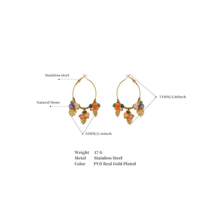 Aventurine & Agate Earrings for Luck & abundance  by Raw Spiritual