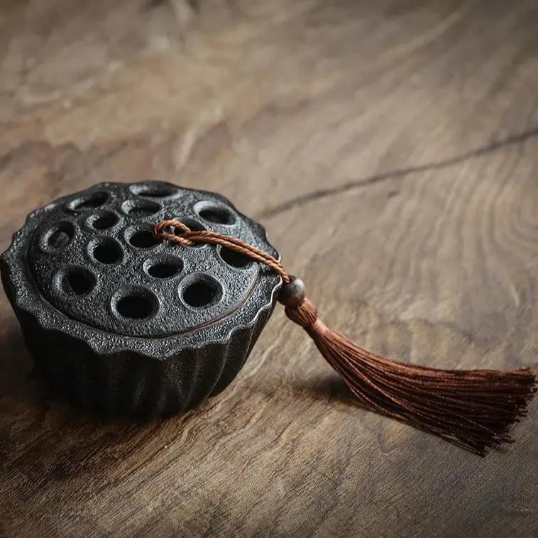 Incense Burner Lotus Pod Design  by Raw Spiritual