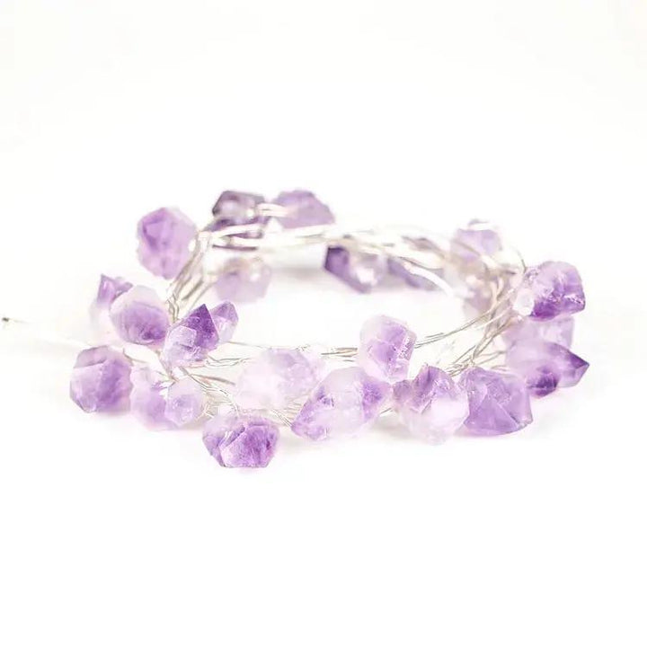 Amethyst String Lights for healing  by Raw Spiritual