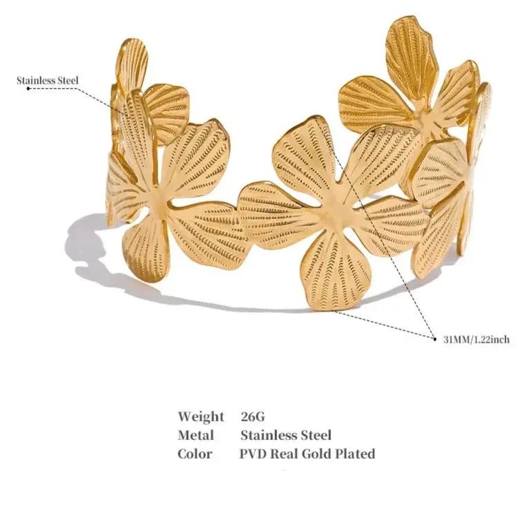 Magnolia Cuff Bracelet  by Raw Spiritual