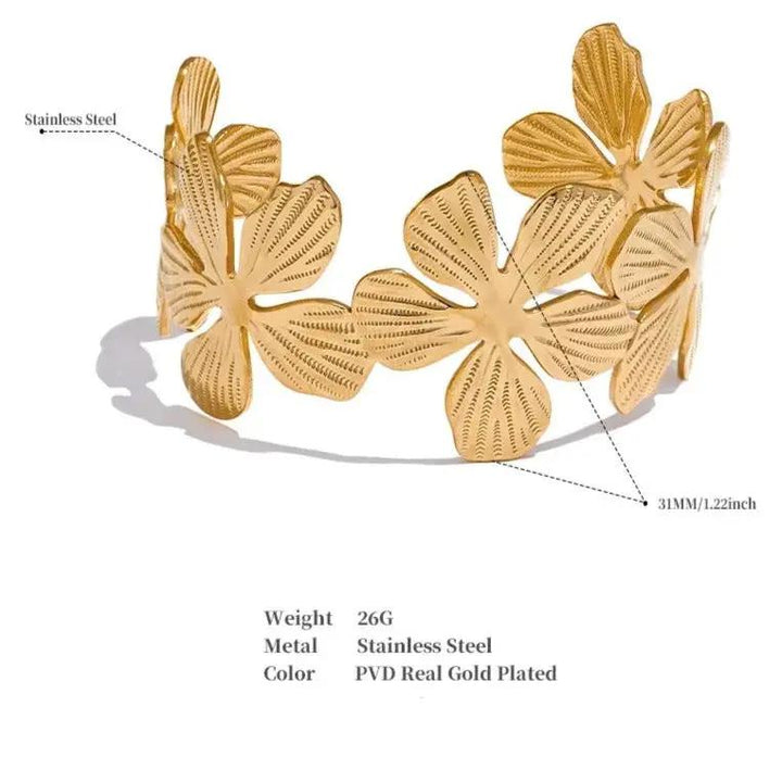 Magnolia Cuff Bracelet  by Raw Spiritual