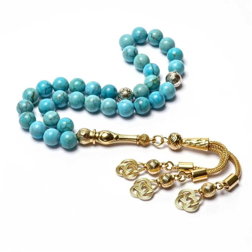 Turquoise Tasbih - Raw Spiritual UAE
