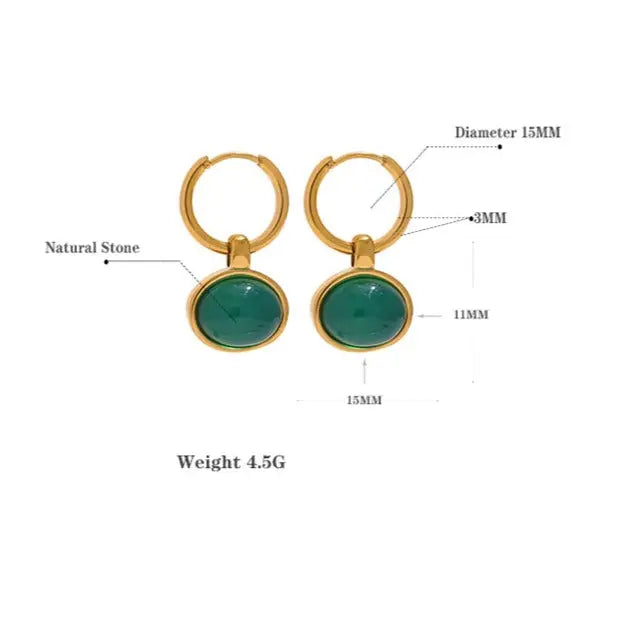 Black Obsidian Earrings for Growth & Protection Yiwu Jinyou VIMI