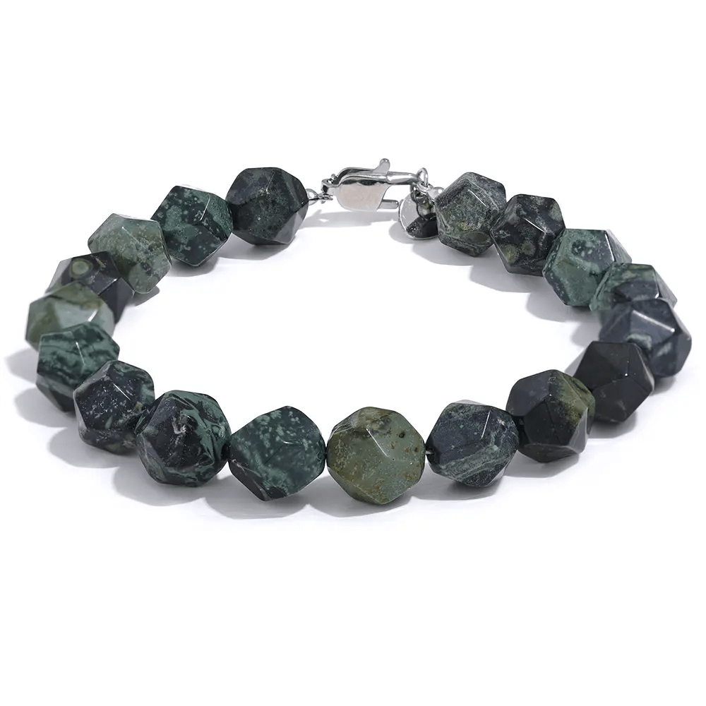 Malachite Facetted Bracelet for Change and Transformation Yiwu Jinyou VIMI