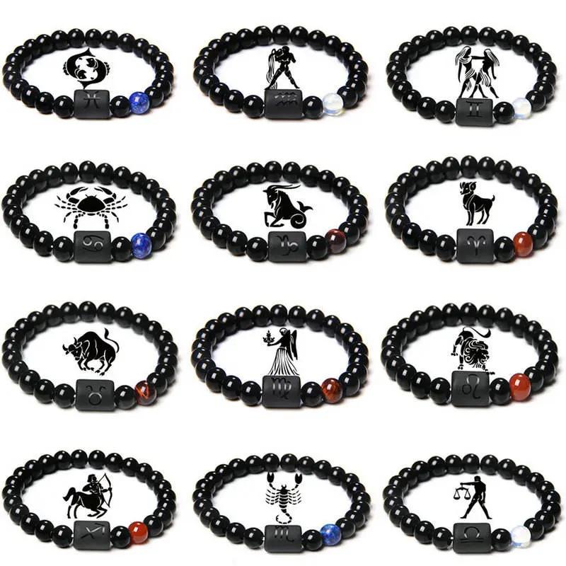 Zodiac Bracelet in Black Onyx  by Raw Spiritual